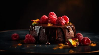 A delicious sweet desserts item made with chocolate