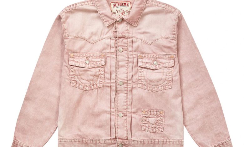 True Religion Denim Trucker Jacket Pink